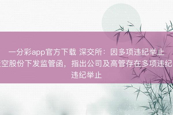 一分彩app官方下载 深交所：因多项违纪举止向天空股份下发监管函，指出公司及高管存在多项违纪举止