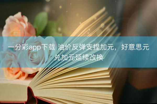 一分彩app下载 油价反弹支捏加元，好意思元兑加元延续改换